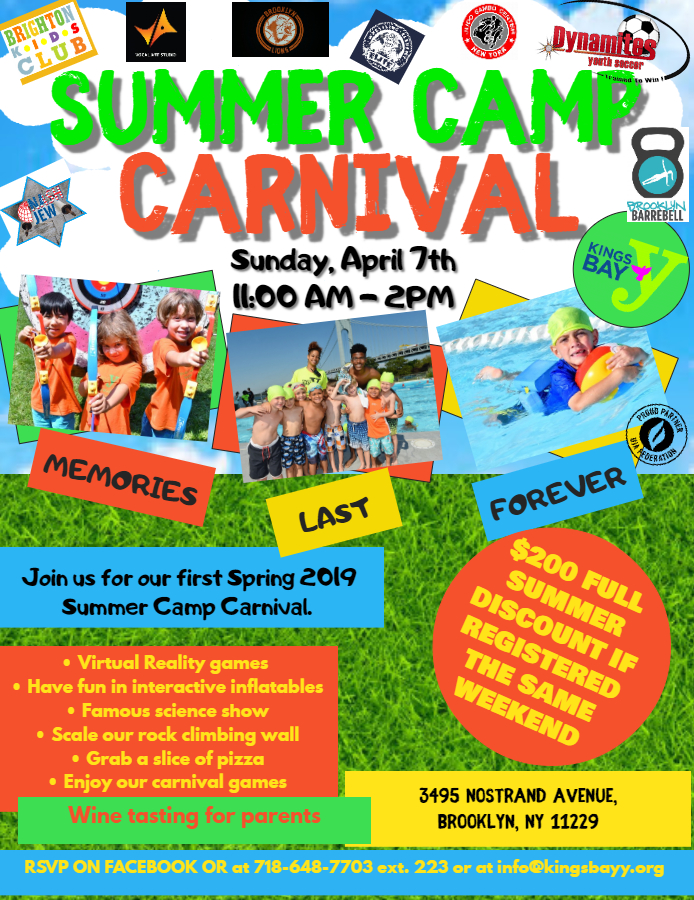 Summer Camp 2019 Carnival Kings Bay Y