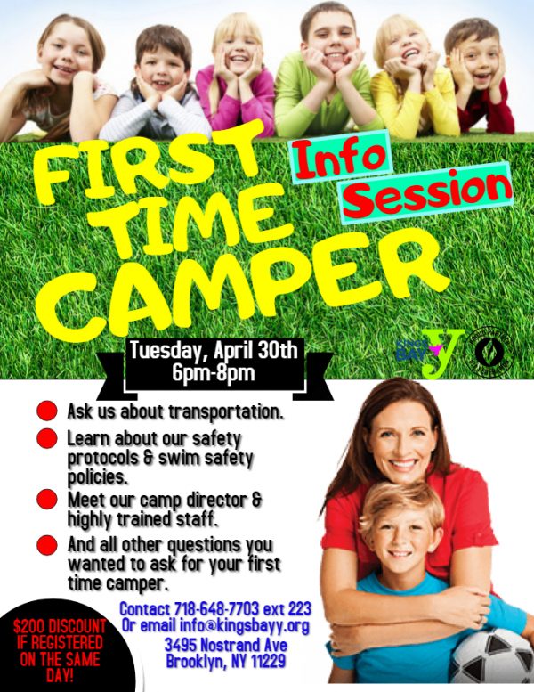 Summer Camp 2019 Info Session Kings Bay Y