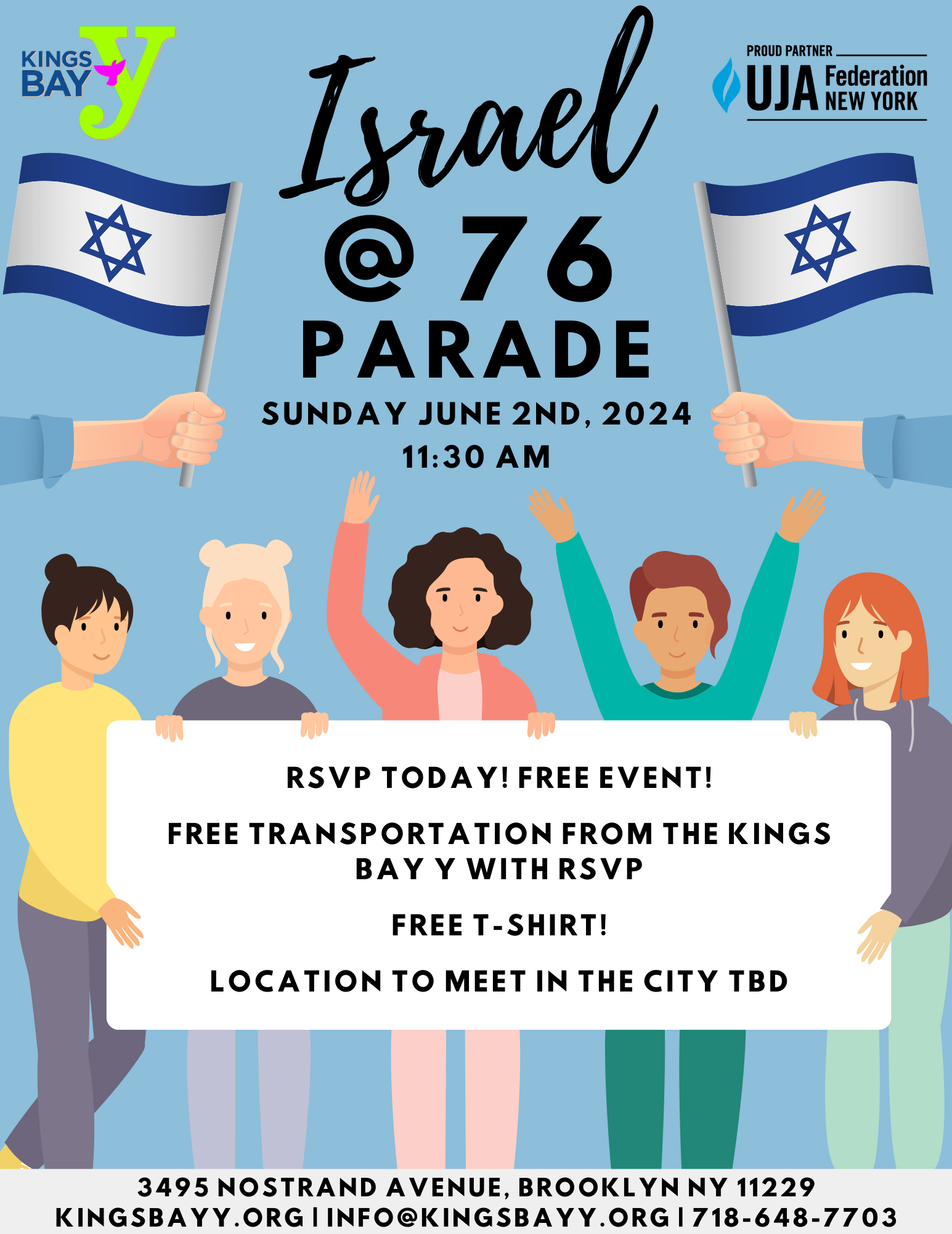 March in the Israel Day Parade Kings Bay Y